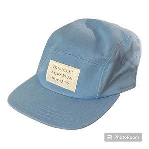 NWOT | Hat | Powder Blue Ucluelet Aquarium Society | Adjustable 5-panel hat